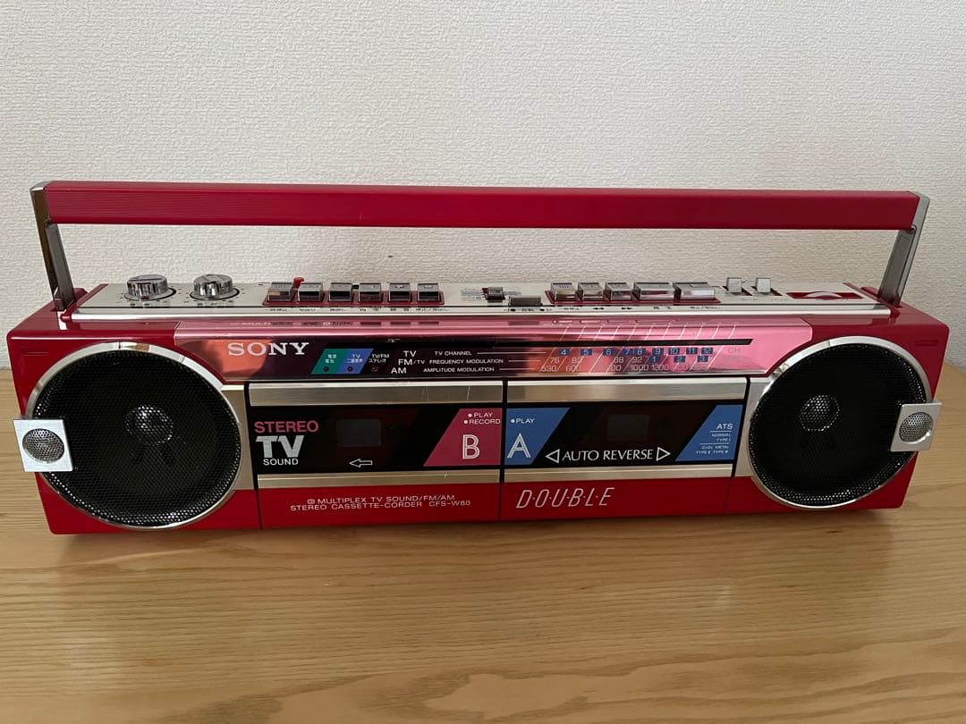 deco suiさま専用SONY CFS-W80ラジカセ レッド