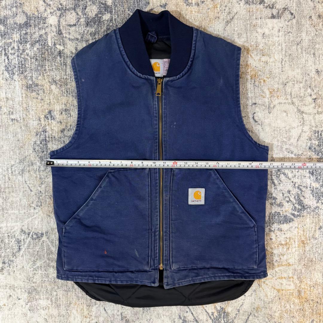 【ナイスフェード】カーハート ベスト V01 NVY 腰ゴム ネイビー Mサイズ