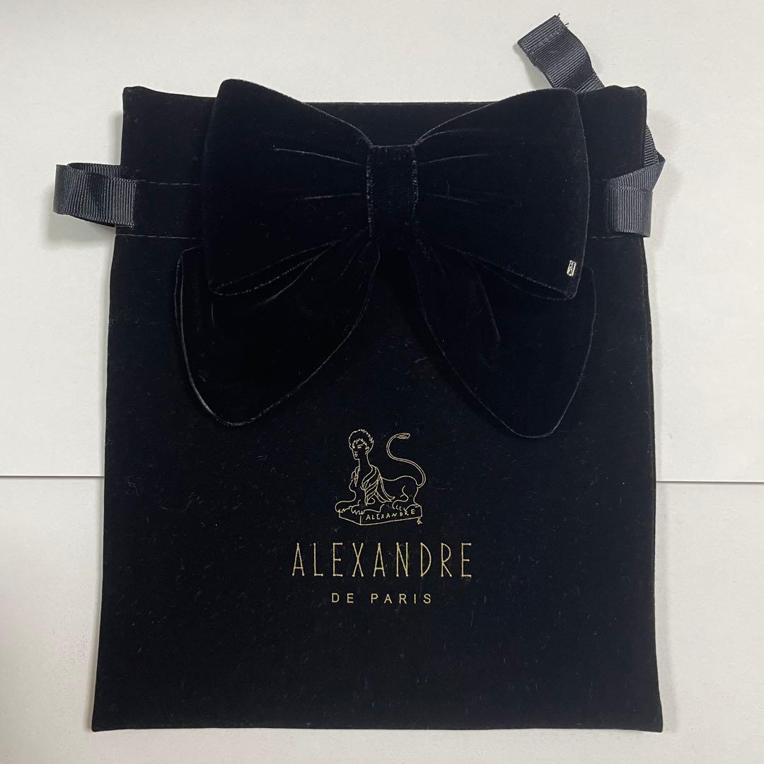 アレクサンドルドゥパリ リボン バレッタ 8cm