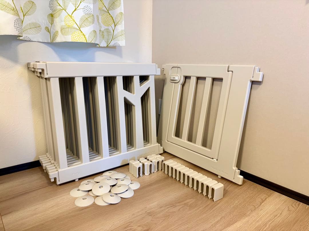 【mooooooo】ベビーサークル バーチ / ドア付き 10枚セット