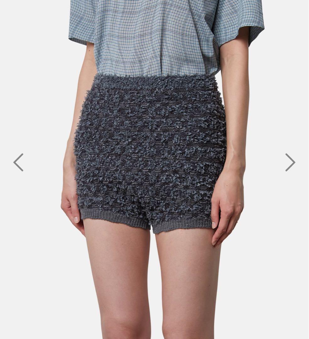 IRENE Tweed Knit Pants ダークグレー