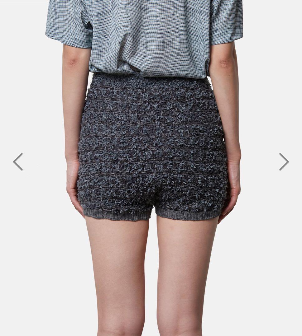 IRENE Tweed Knit Pants ダークグレー