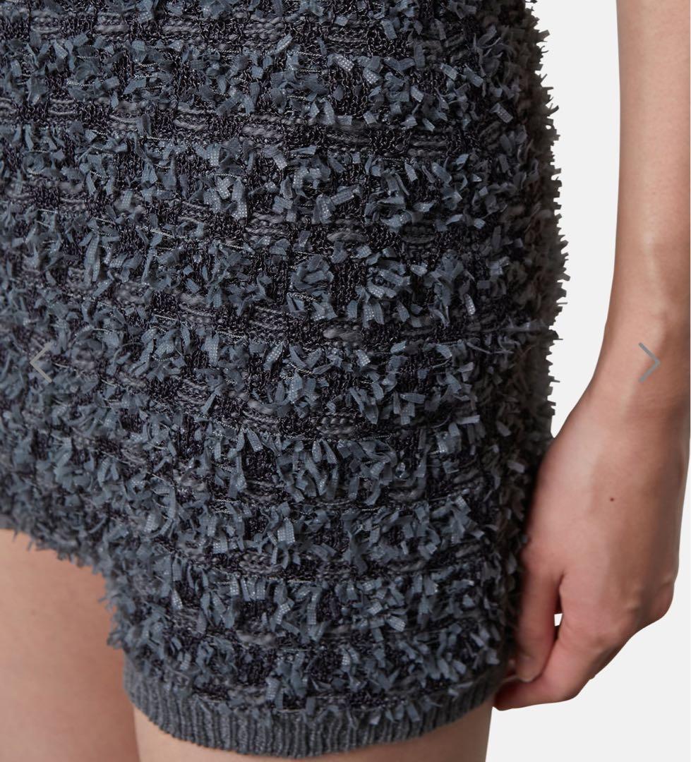 IRENE Tweed Knit Pants ダークグレー