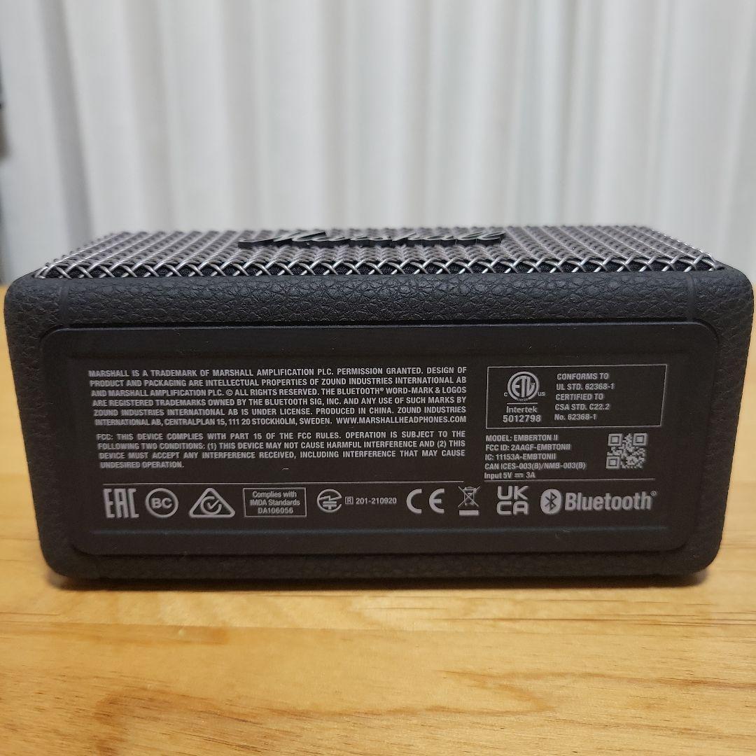 Marshall ワイヤレススピーカー ブラック