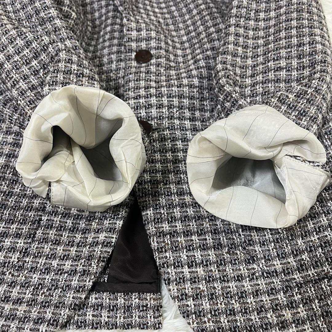 美品 エディフィス×リントン 高級ツイードジャケット Belesto 46