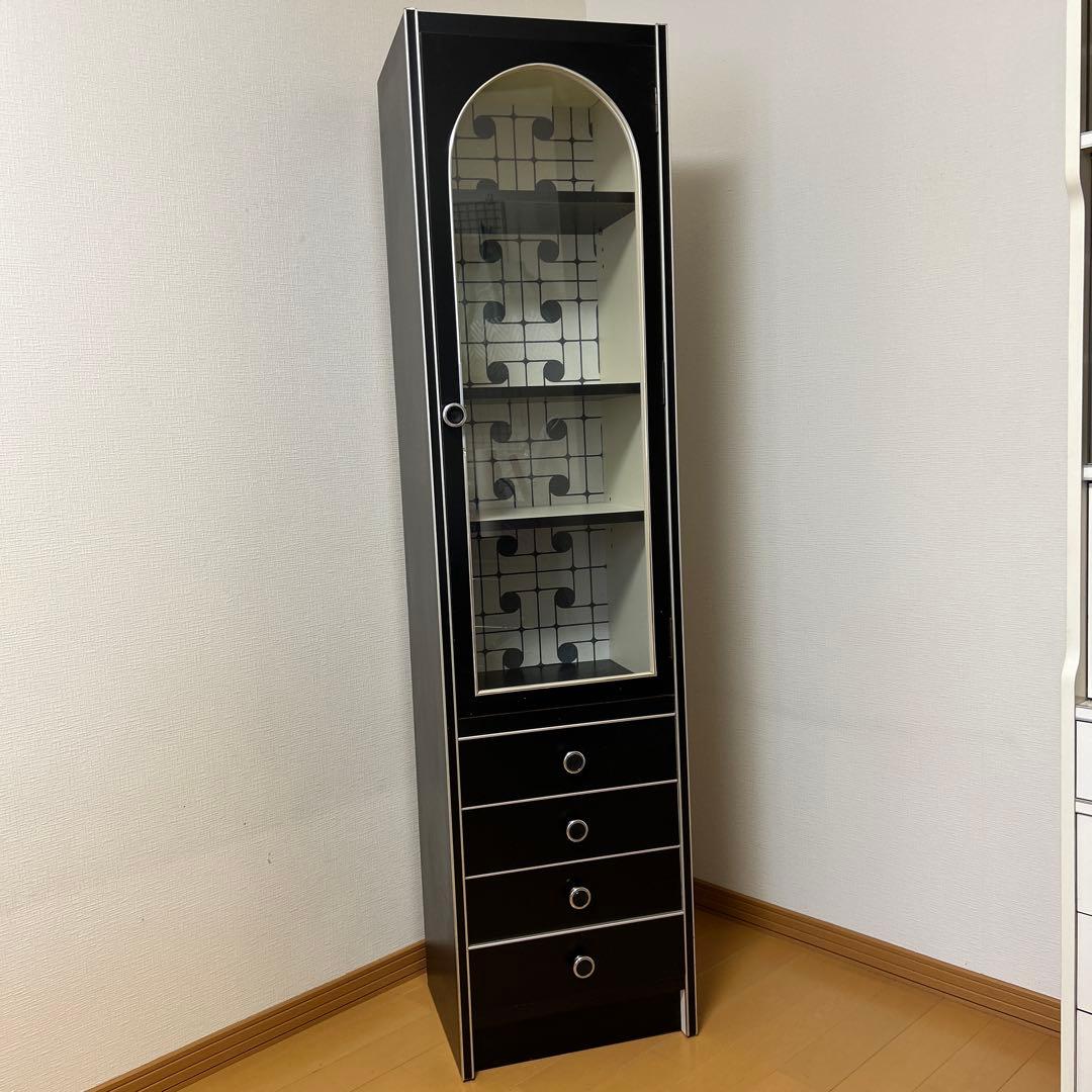 昭和レトロ レトロポップ 食器棚 ガラス