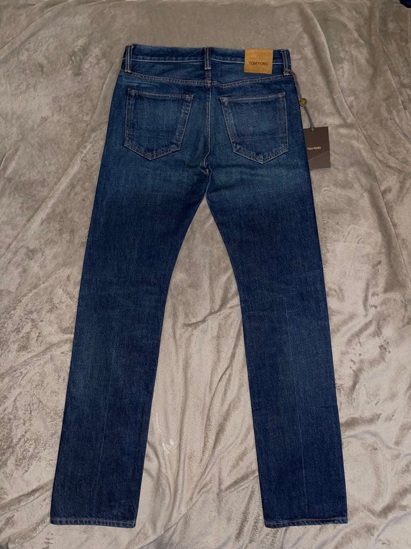 未使用✨　トムフォード　ストレート　デニム　ボタンフライ　セルビッチ　30
