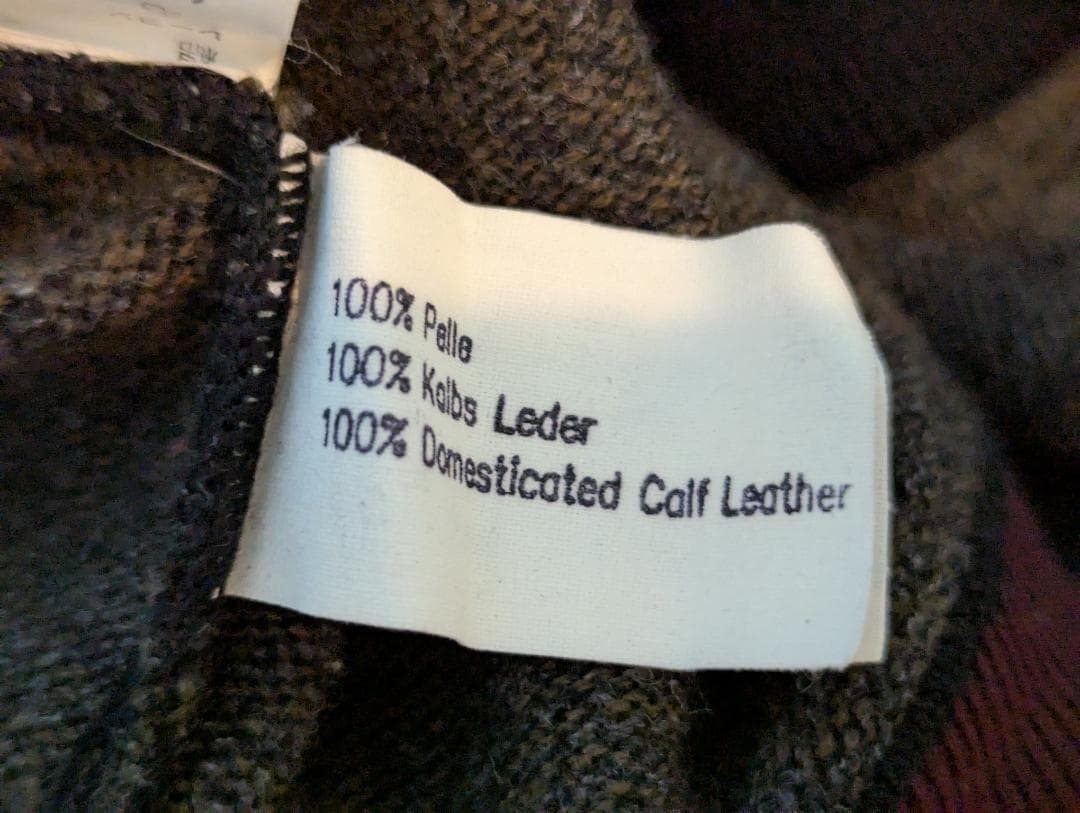 80s 90s VINTAGE ジャンフランコフェレ レザー デザインニット