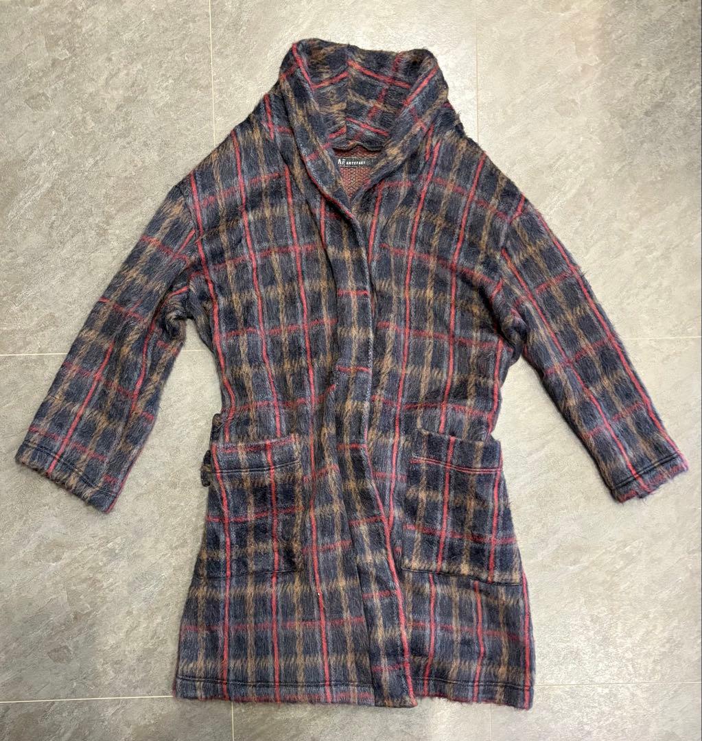 新品未使用 A.F ARTEFACT チェック柄 ロングガウンコート　サイズ1