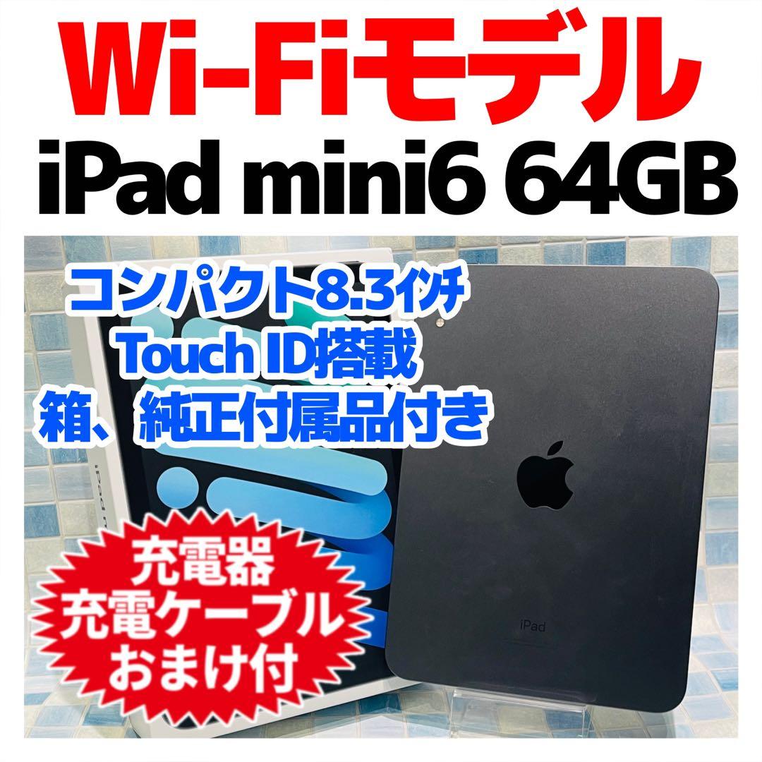Wi-Fi iPad mini 第6世代 本体 64GB グレイ 電池良好