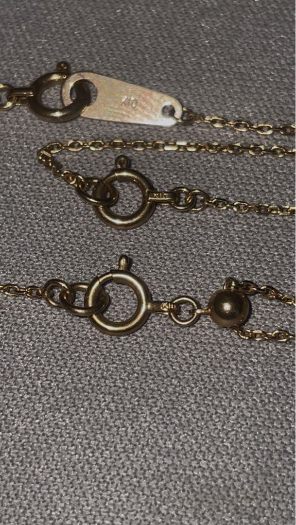 ゴールドチェーン アンクレット 3本セット