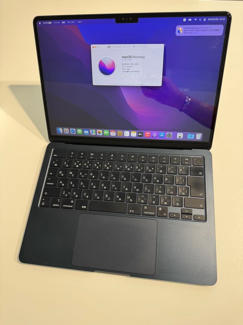 MacBook本体 Apple MacBook Air M2 256GB