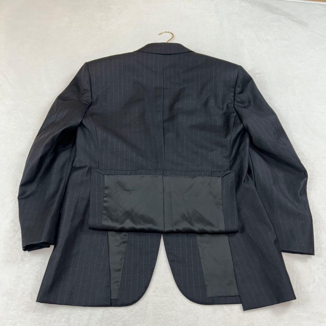 K561 L バーバリーロンドン 肩パット入り スーツ上下 ネイビー メンズ