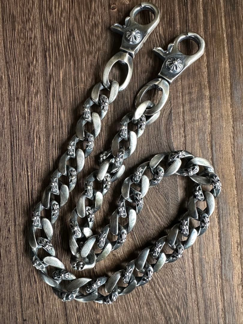 ウォレット￼ファンシーチェーン ダブルクリップ　204グラム