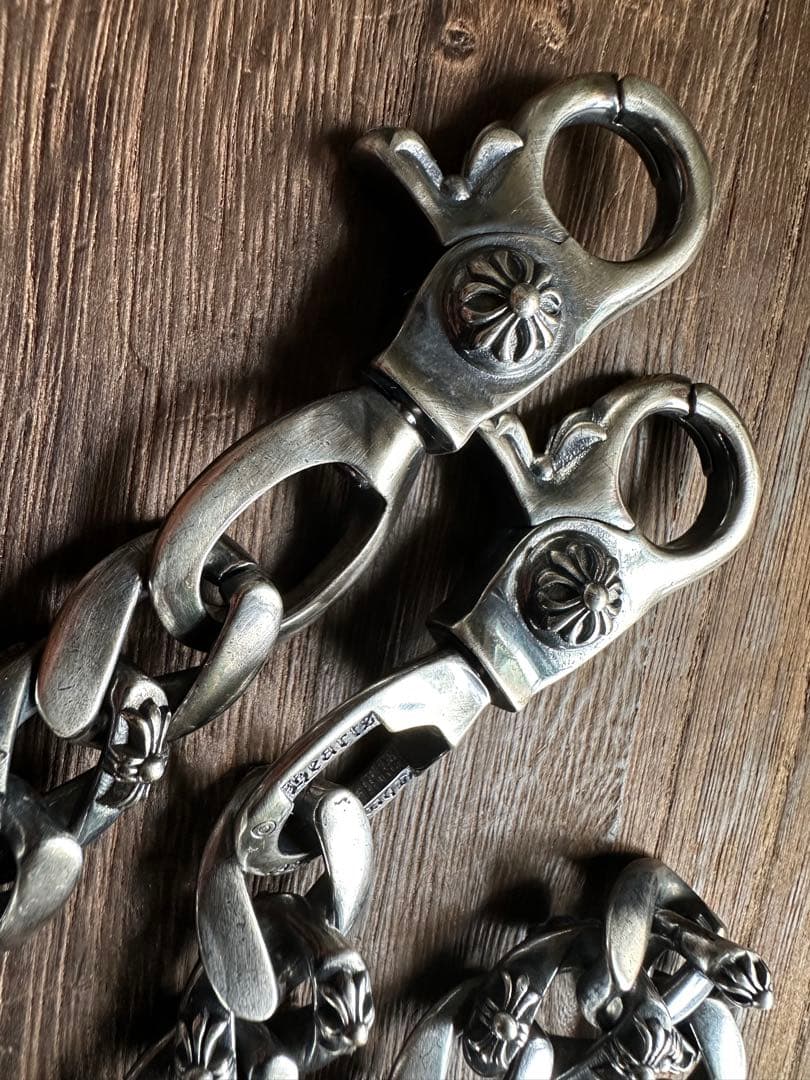 ウォレット￼ファンシーチェーン ダブルクリップ　204グラム