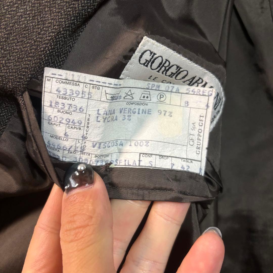 【極上】80-90s GIORGIO ARMANI テーラード イタリア製 3B