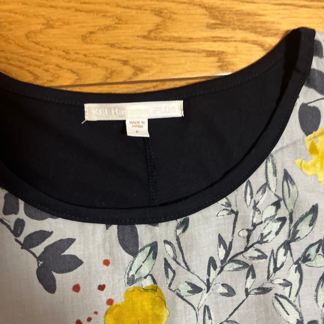 KEI Hayama PLUS ポケット付き花柄チュニック