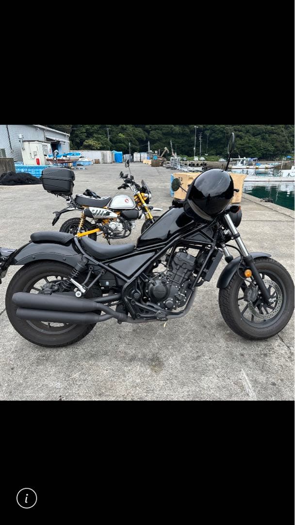 【レブル250 マフラー】 マットブラック／ W(ダブル)