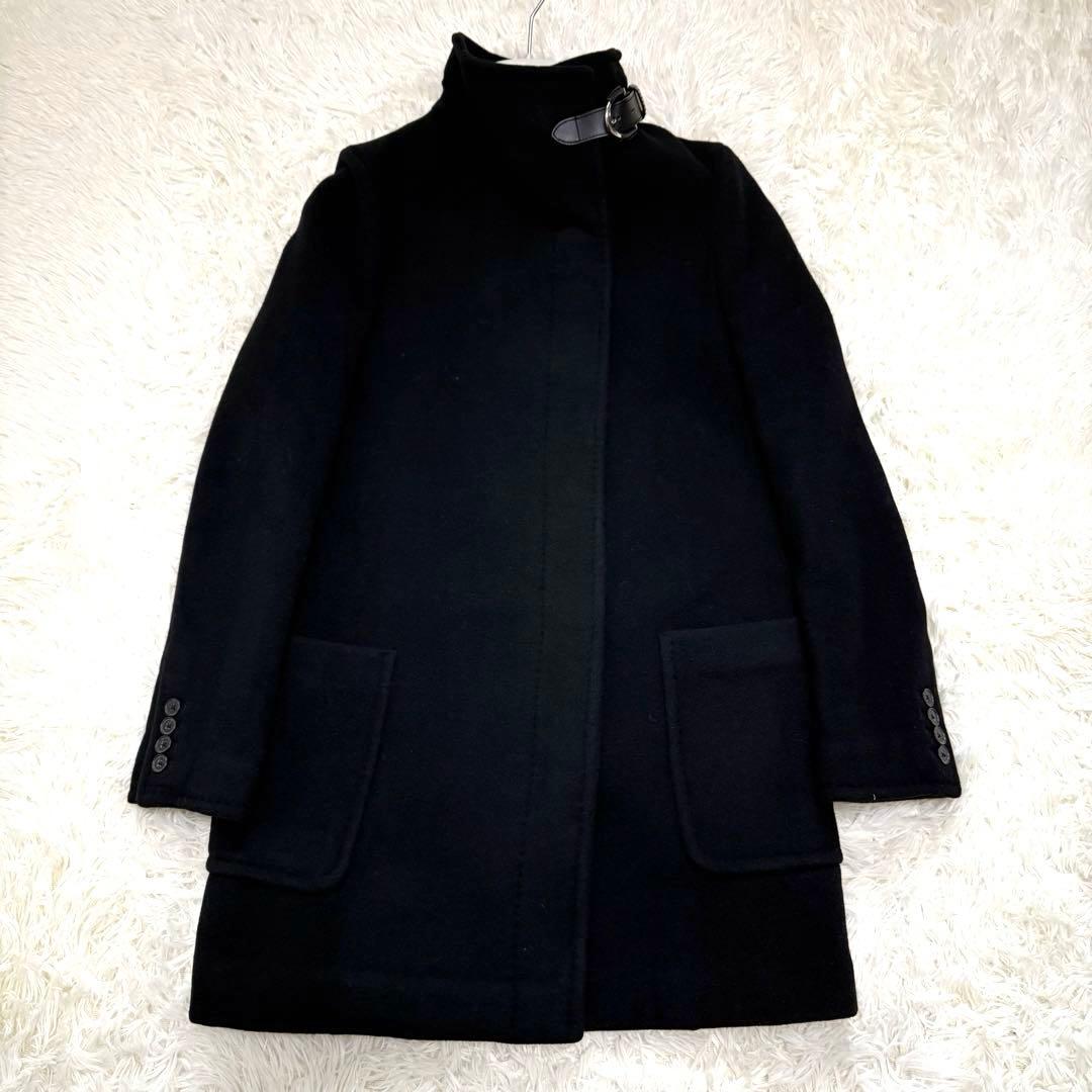 【極美品】ポロラルフローレン ステンカラー スタンドロングコート ウール XS