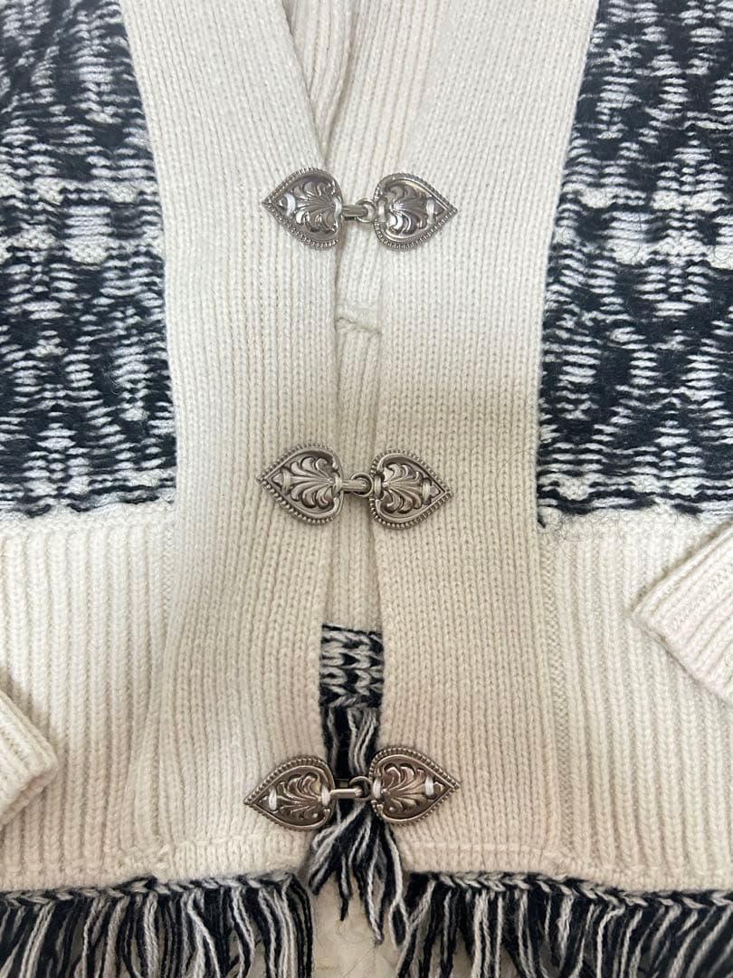 marte 2wayバイカラー ニット カーディガン