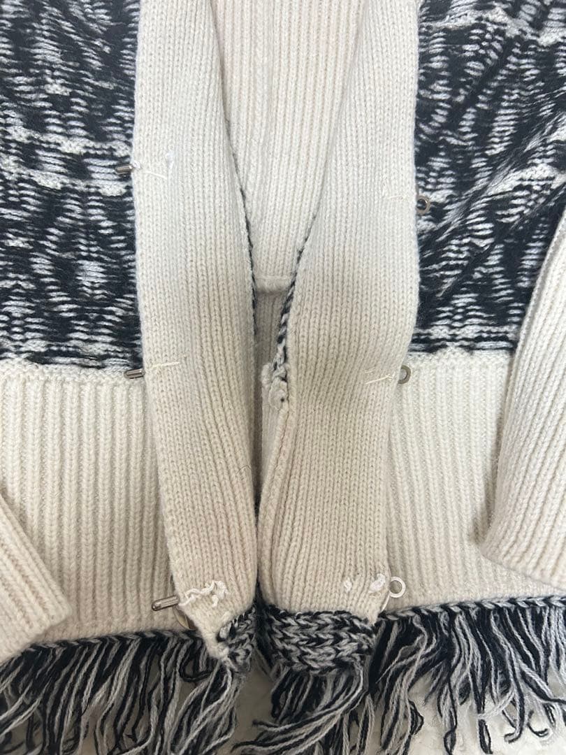 marte 2wayバイカラー ニット カーディガン