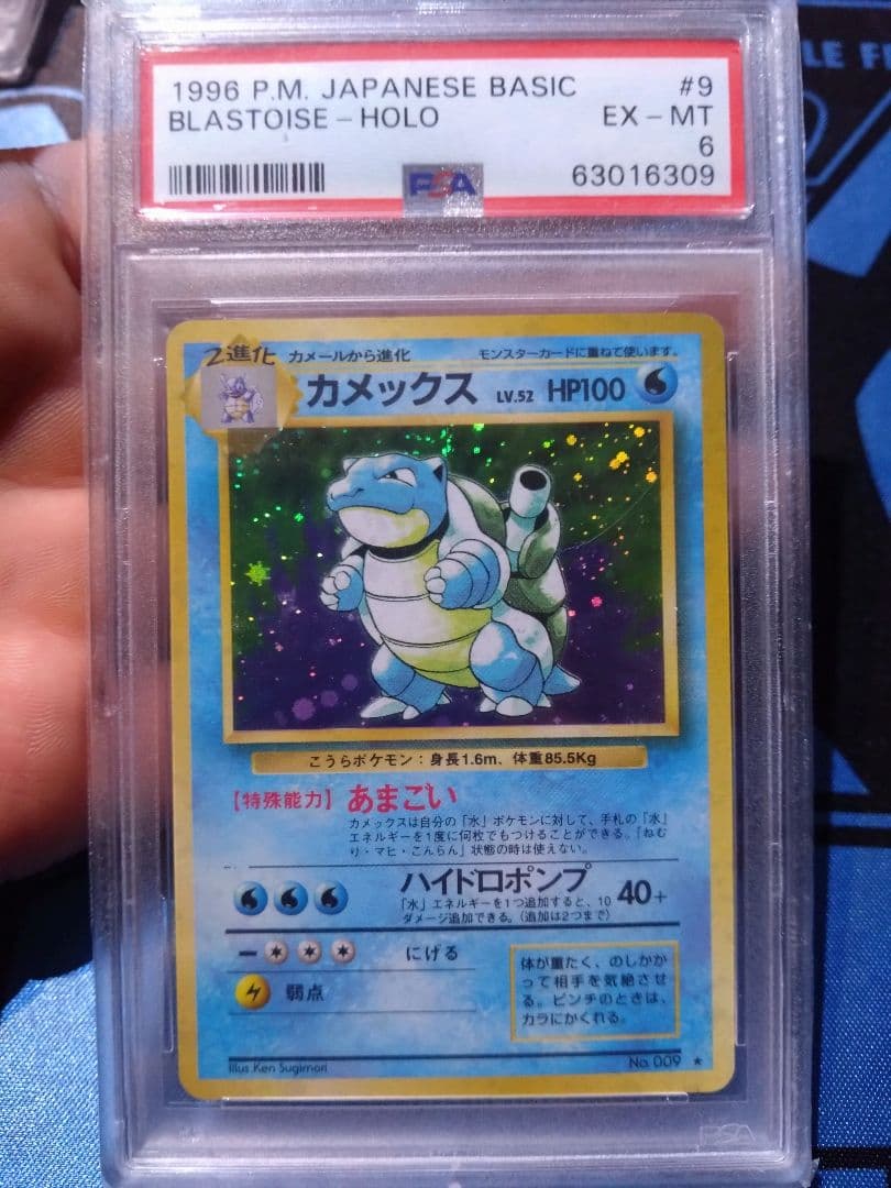 PSA6 ポケモンカード第1弾 カメックス ホロレア【ポケモンカード】