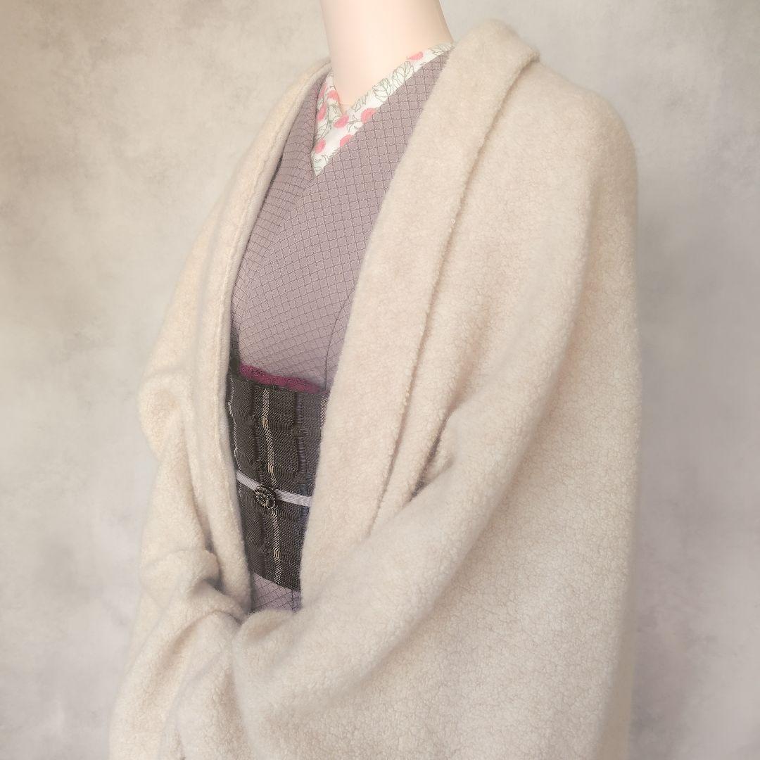 国産もこもこウールシープボア/アイボリー・モモンガカーディガン