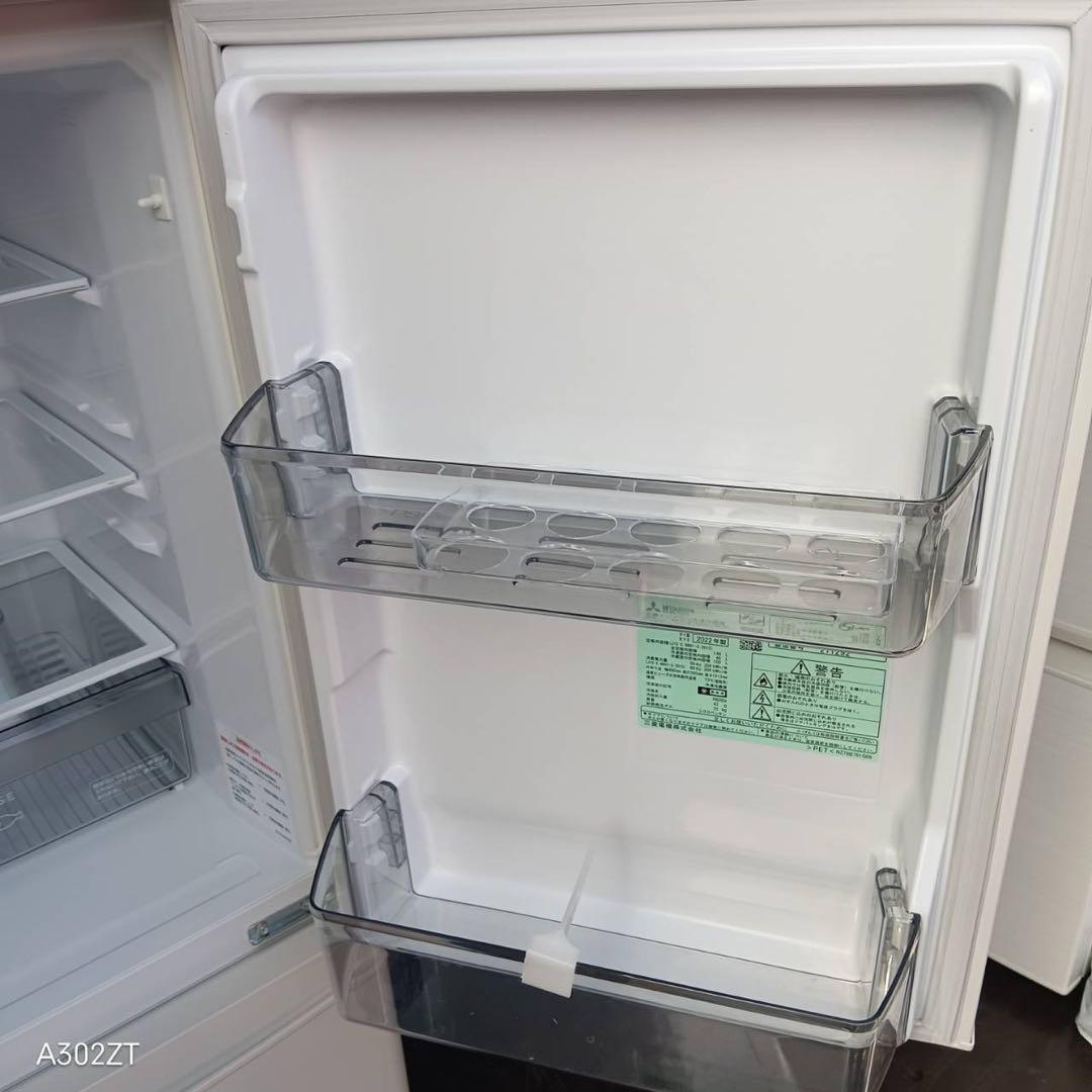 A181★2022年製★三菱　冷蔵庫　ホワイト　一人暮らし　洗濯機