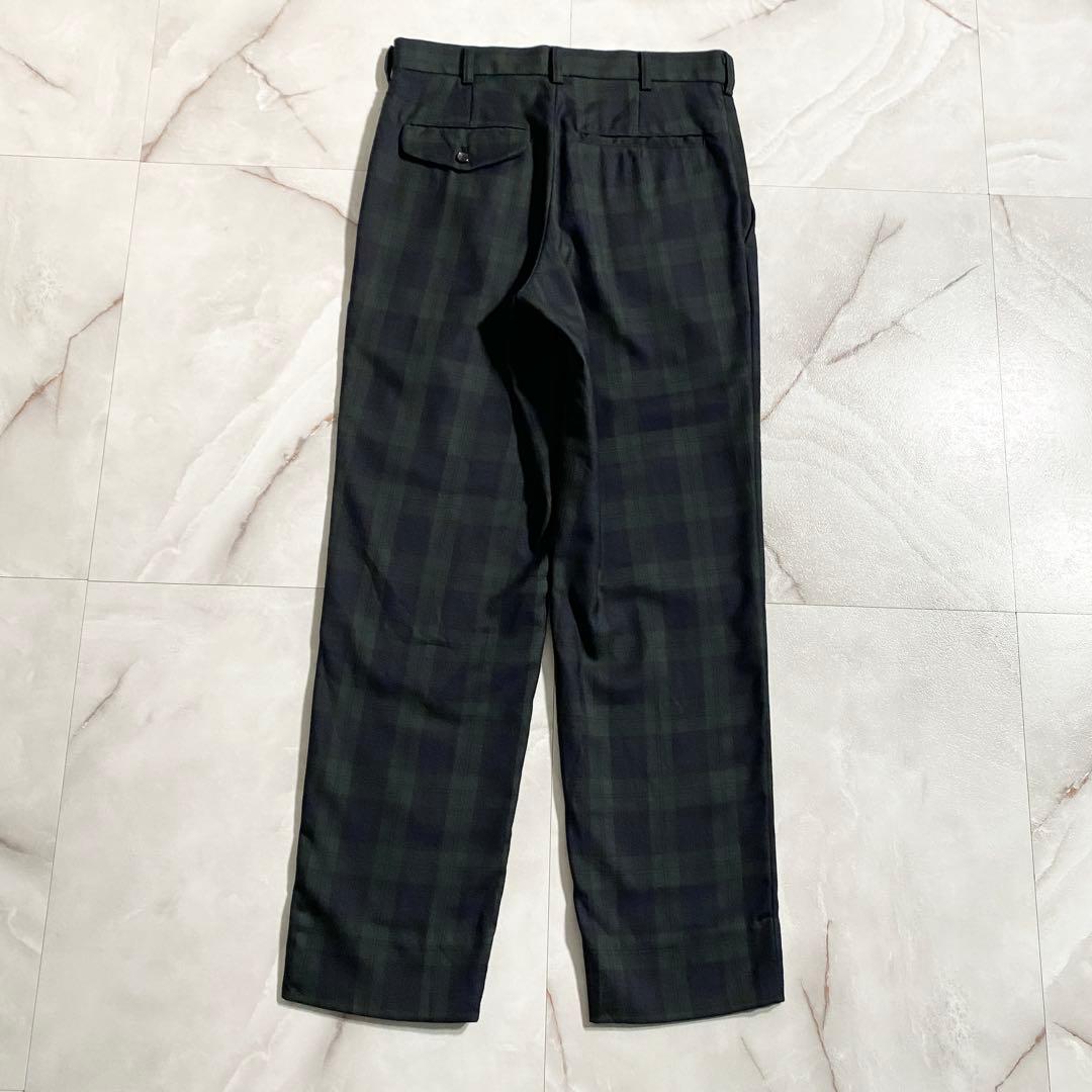 A18050 未使用 ブラックコムデギャルソン ブラックウォッチスラックス