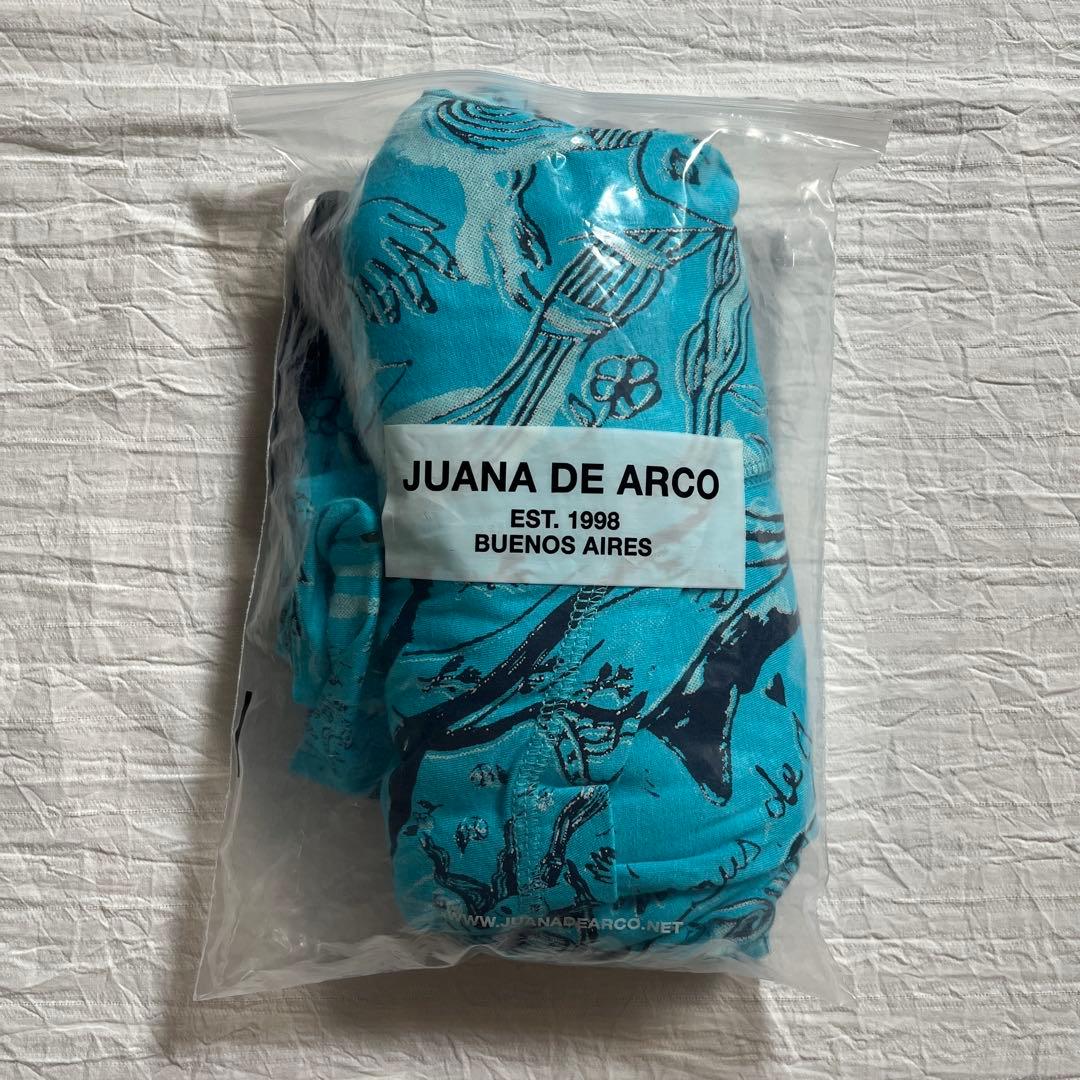 ホアナデアル直輸入 Sサイズ新品タグ付 鮮やかブルーアートポケットパンツ