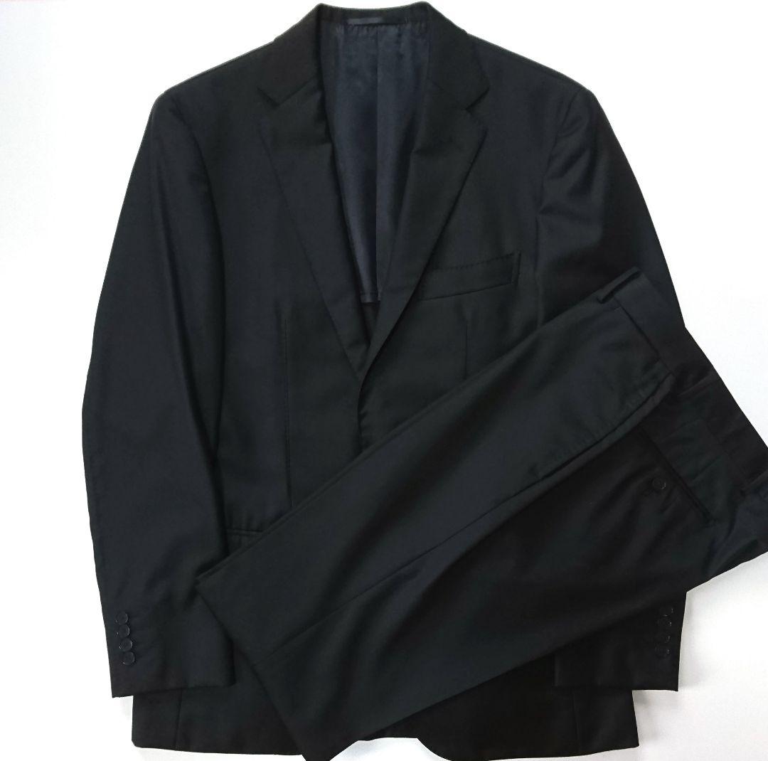 エディフィス✨セットアップスーツ 46 カノニコ フォーマル 黒 シングル 2B