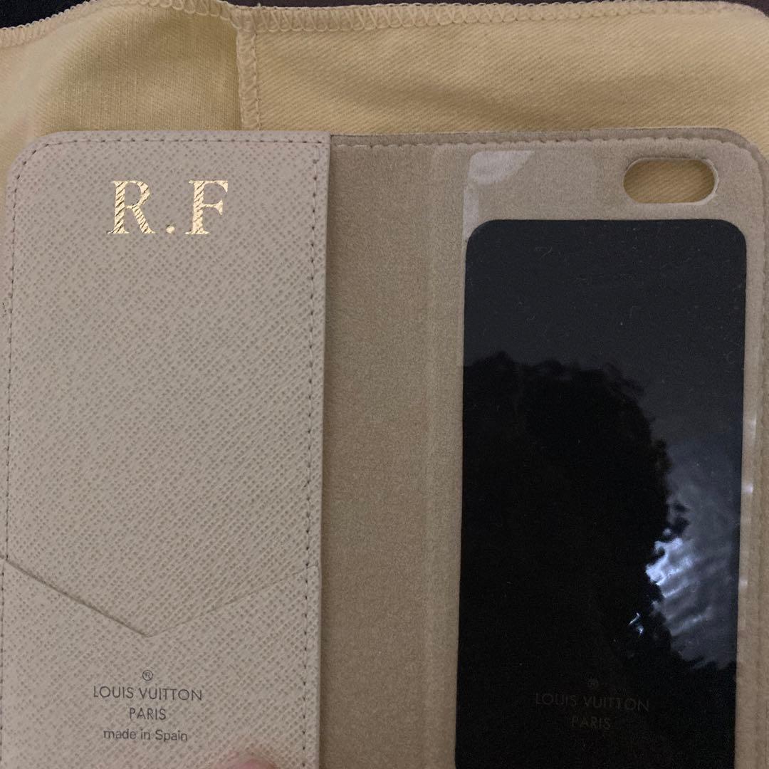 正規品ルイヴィトンダミエアズールフォリオ6iPhoneケース ベージュ
