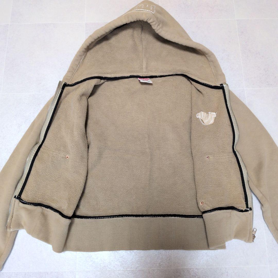 トゥルーレリジョン ジップパーカー USA製 S ロゴ Y2K　アメリカ製