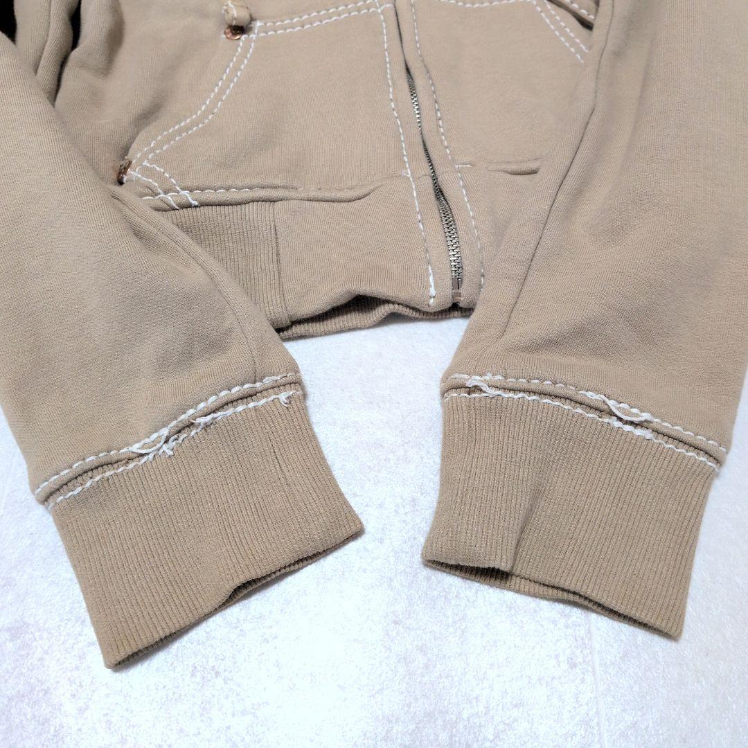 トゥルーレリジョン ジップパーカー USA製 S ロゴ Y2K　アメリカ製