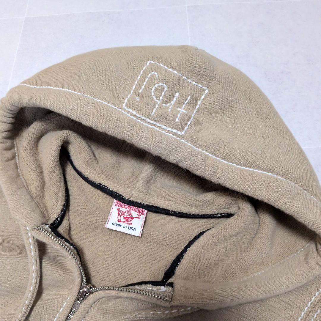 トゥルーレリジョン ジップパーカー USA製 S ロゴ Y2K　アメリカ製