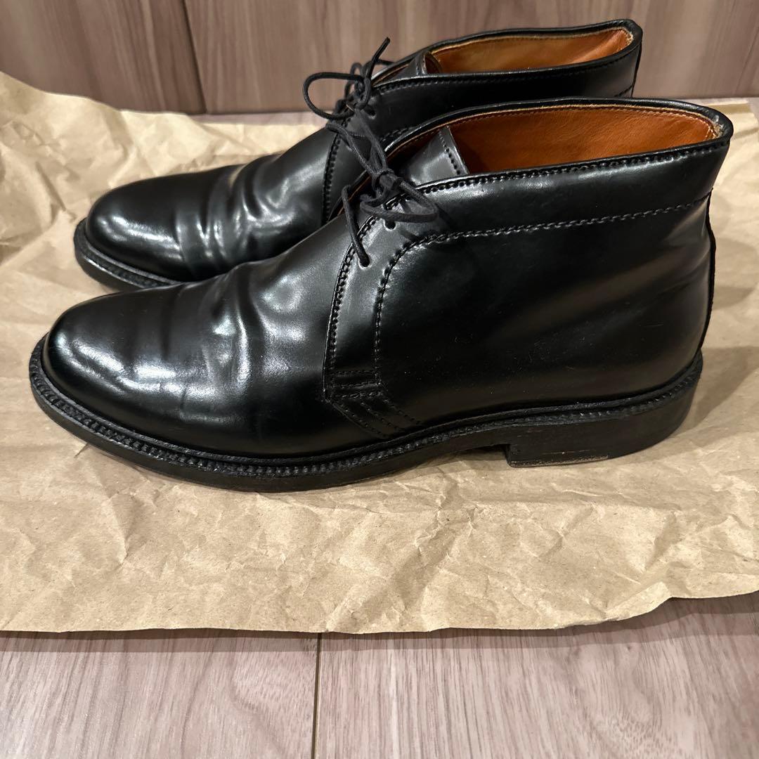 Alden チャッカブーツ 1340黒コードバン US8 シューツリー付