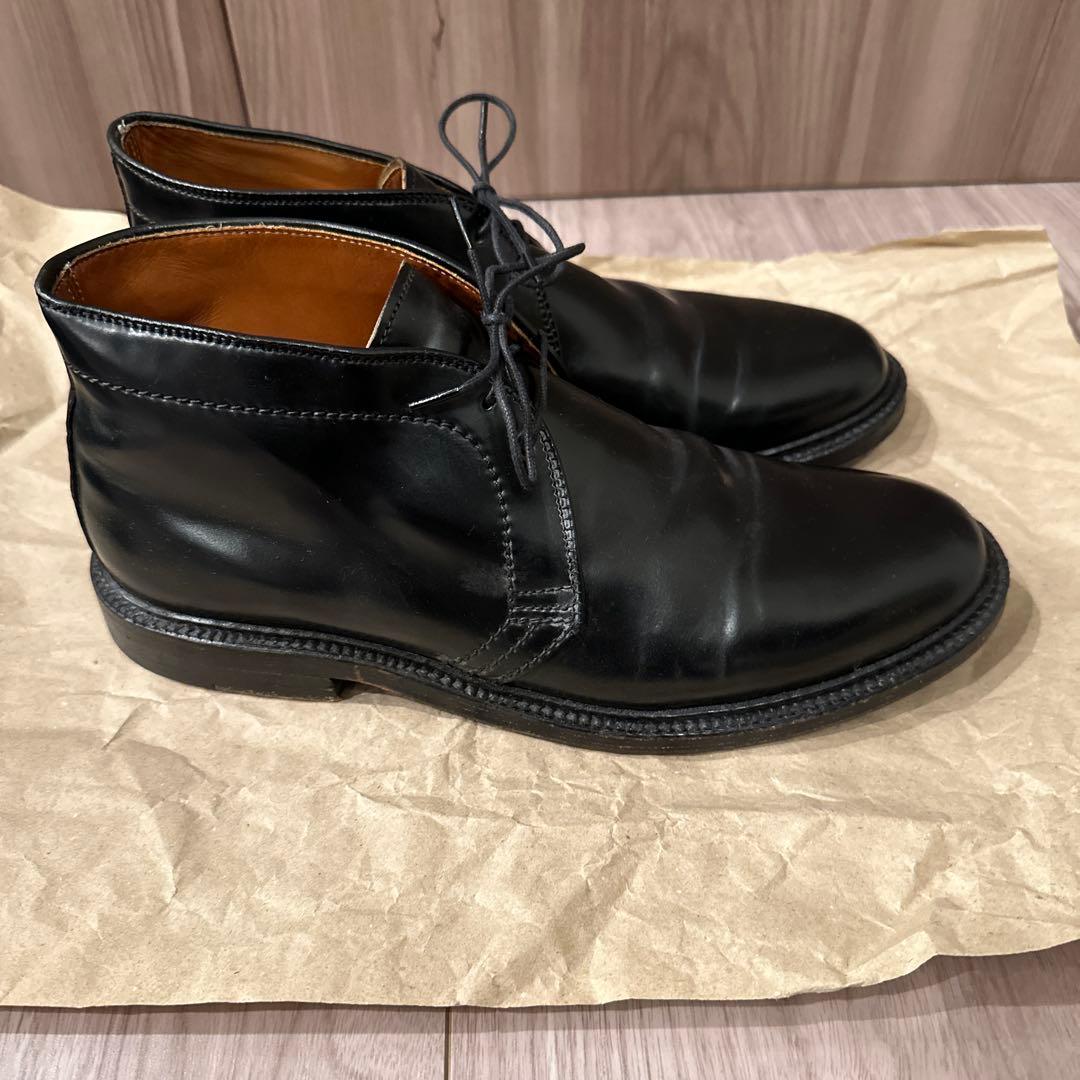 Alden チャッカブーツ 1340黒コードバン US8 シューツリー付