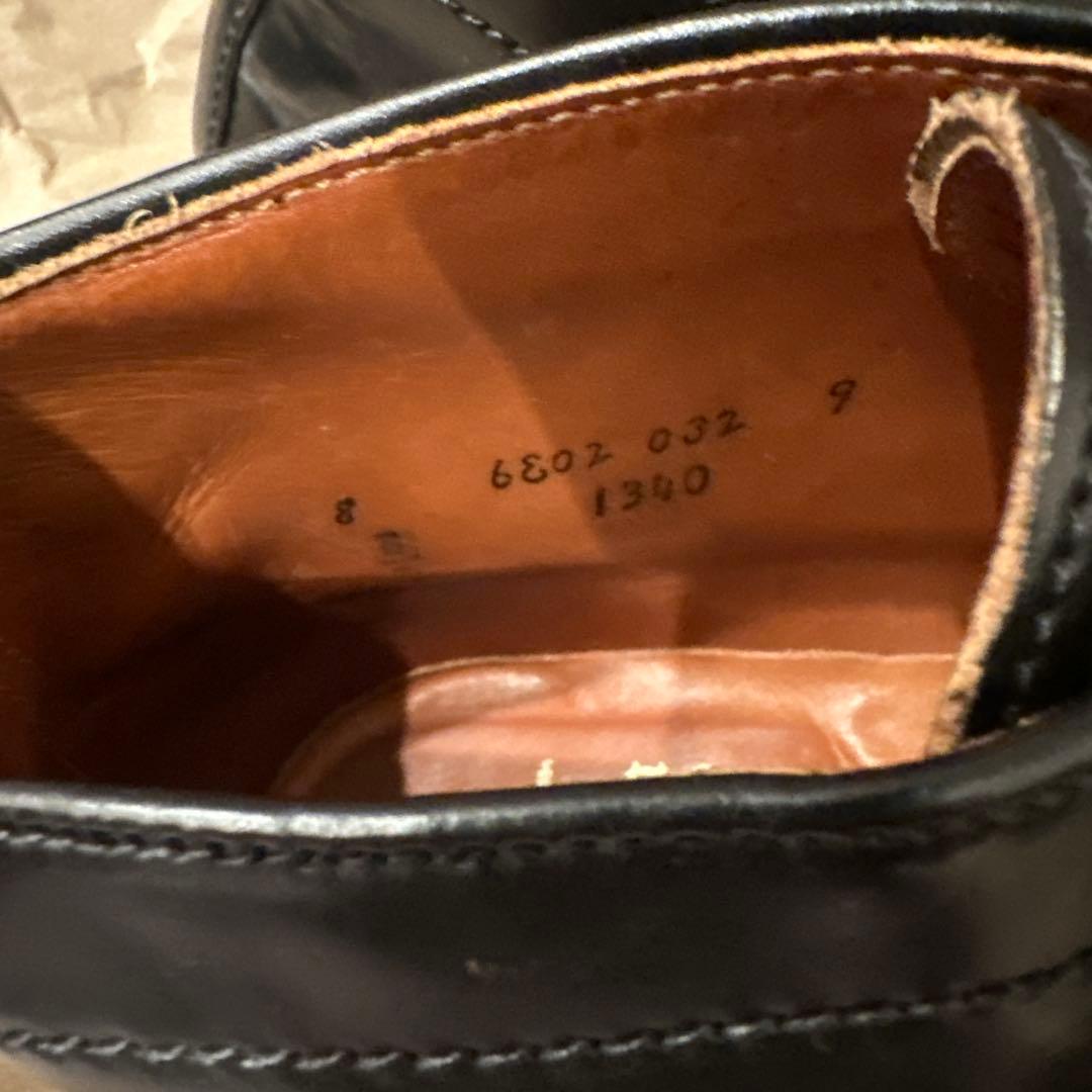 Alden チャッカブーツ 1340黒コードバン US8 シューツリー付