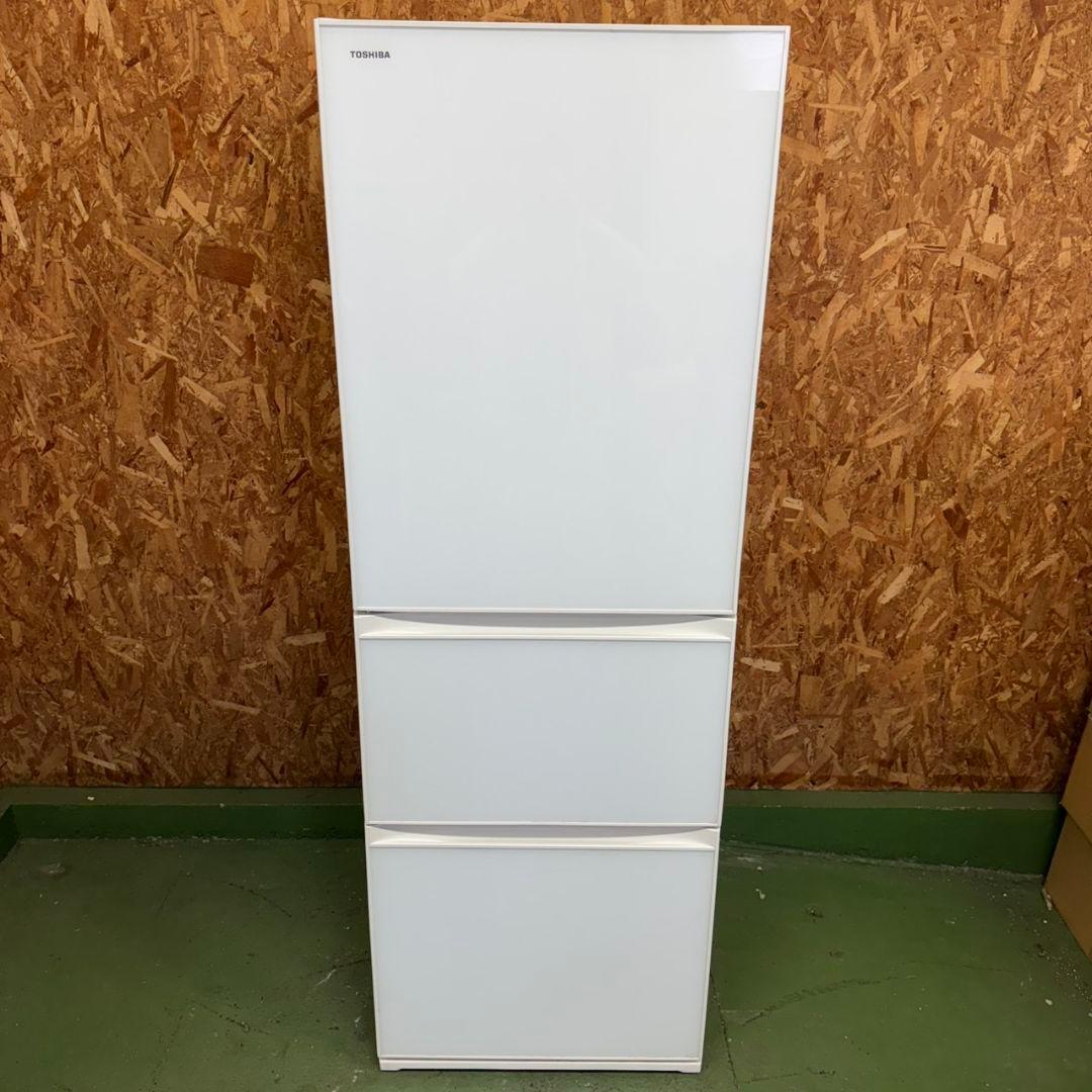 313 大型冷蔵庫　左開き　ガラスパネル　300L〜400L　自動製氷機　保証込