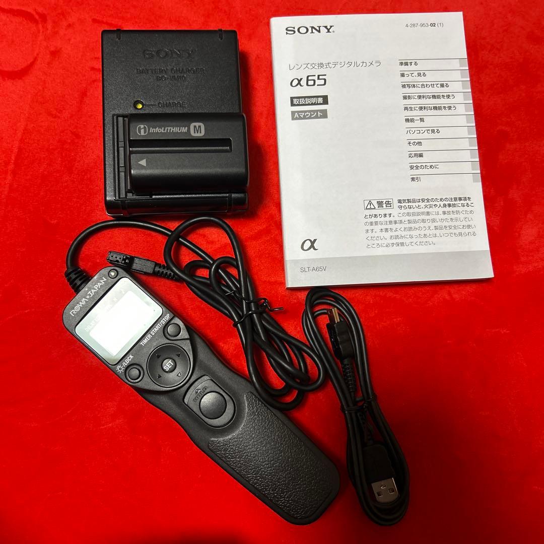 SONY ソニー α65 SLT-A65VY ダブルズームレンズキット Wズーム