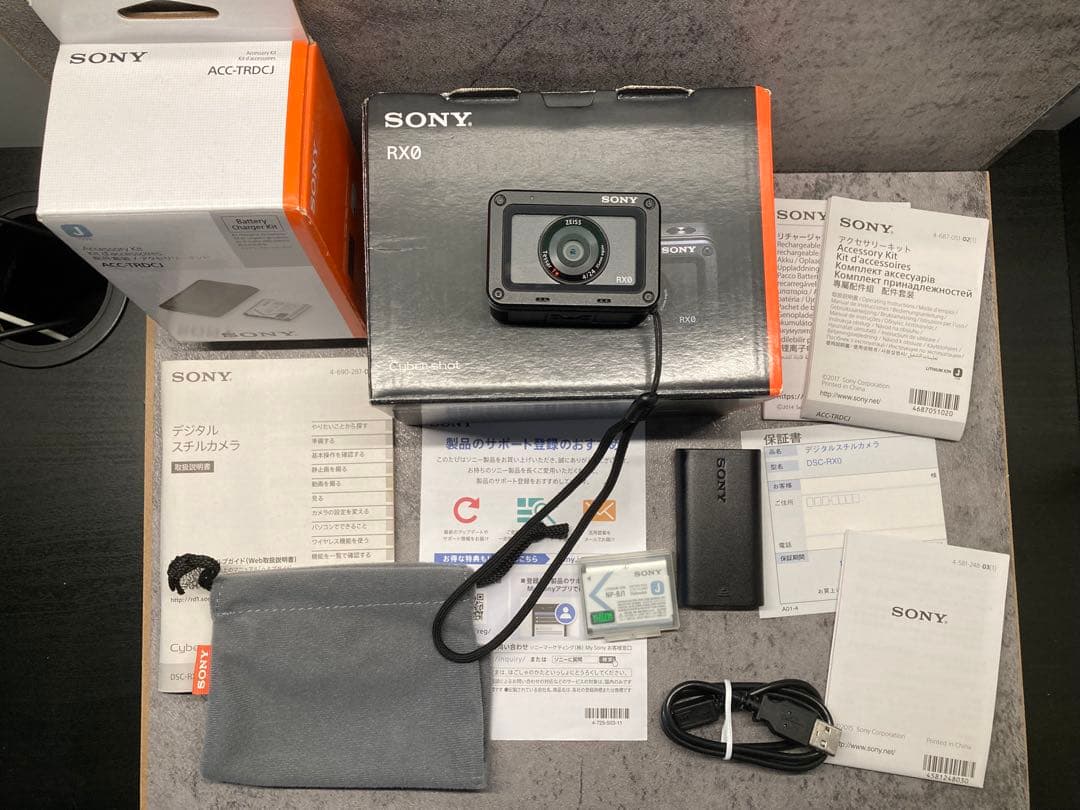 超小型高画質／防水耐衝撃／スマホ転送可／本体給電可　SONY RX0