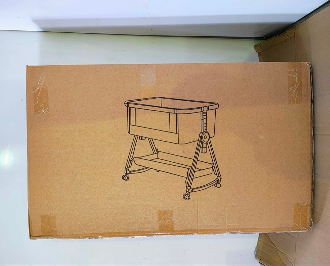 ベビーベッド 添い寝 乳児用ベッド 新生児ベッド 高さ6段調節可能 蚊帳