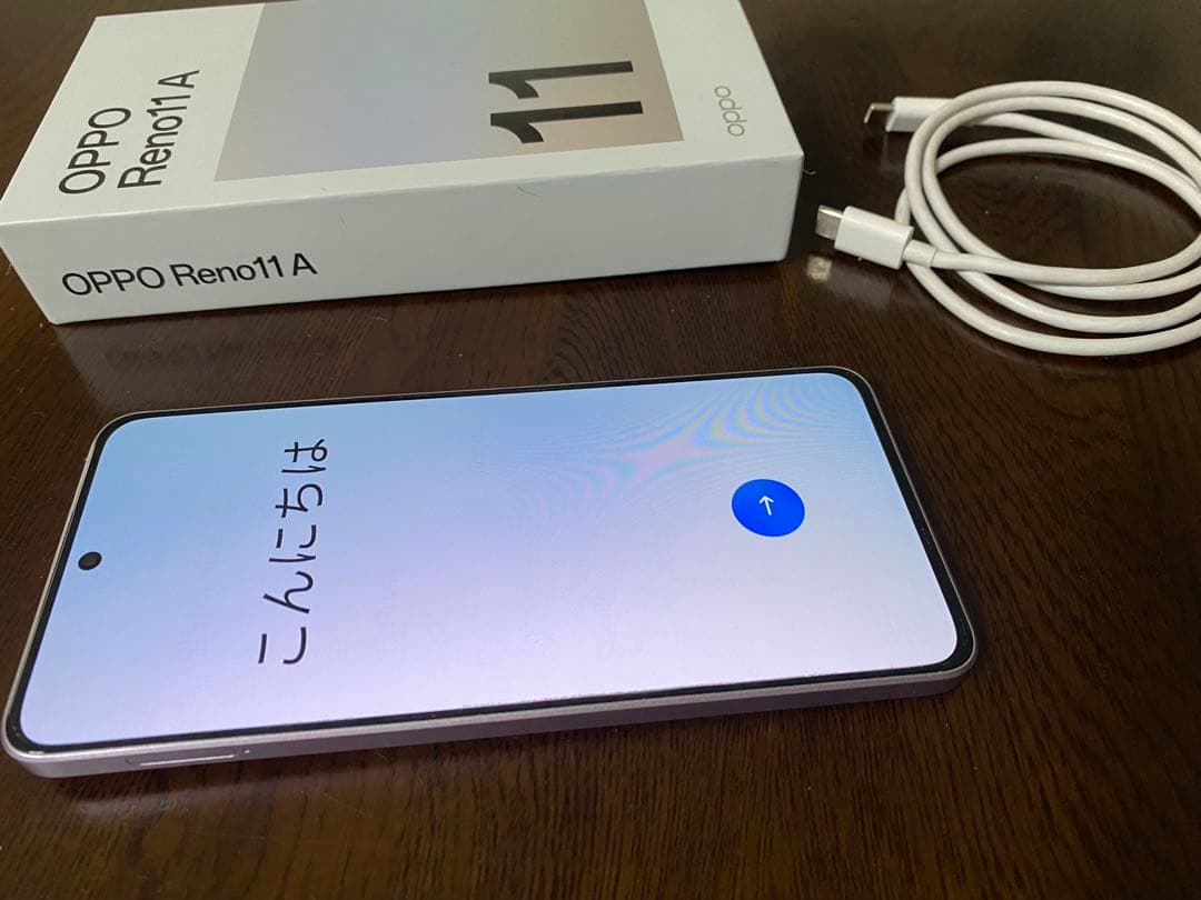 【使用短め美品】OPPO Reno11 A コーラルパープル +充電ケーブル