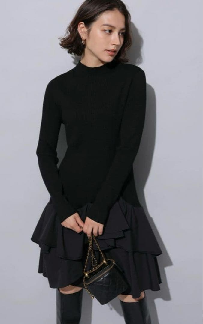 【新品】アルページュストーリー　タフタドッキングミニワンピース