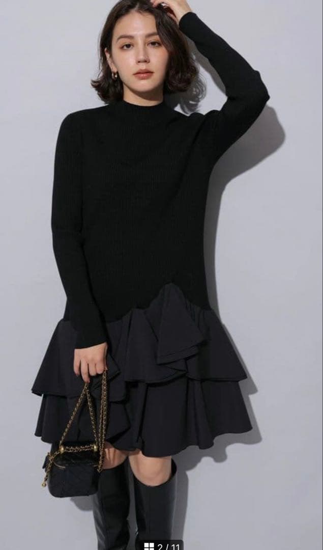 【新品】アルページュストーリー　タフタドッキングミニワンピース