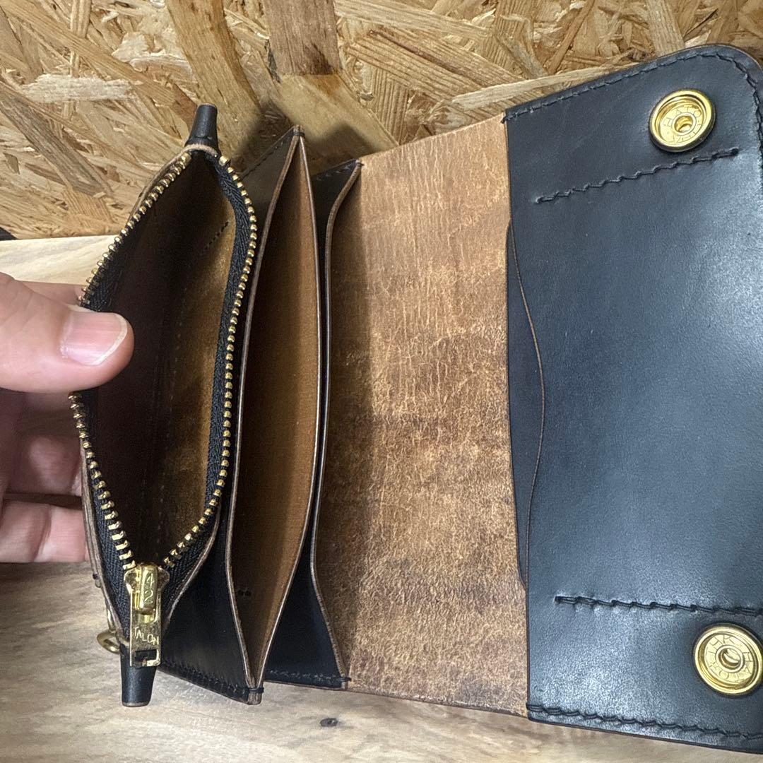 マリアム社 ホースバット 150 トラッカーウォレット カスタム 茶芯 真鍮