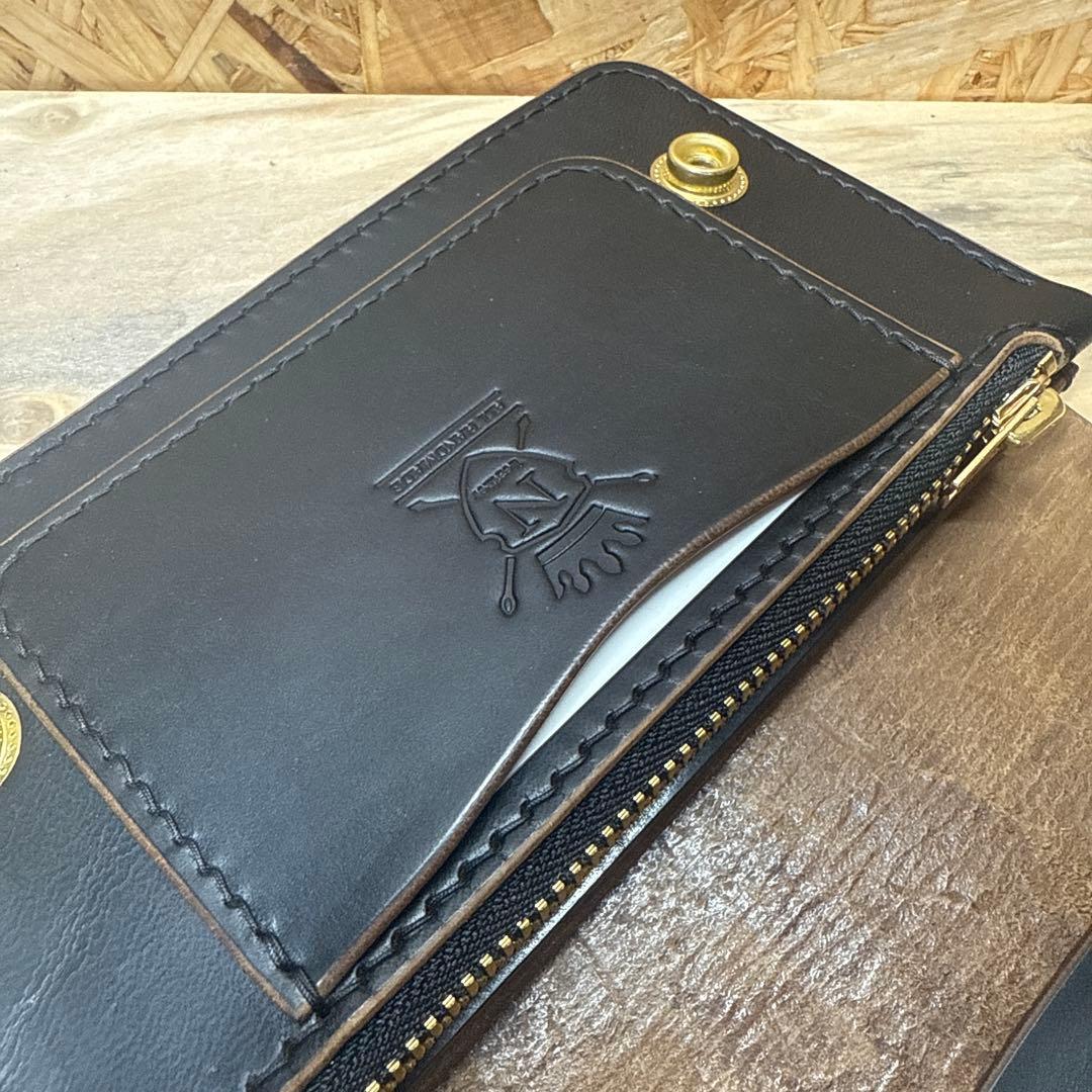 マリアム社 ホースバット 150 トラッカーウォレット カスタム 茶芯 真鍮