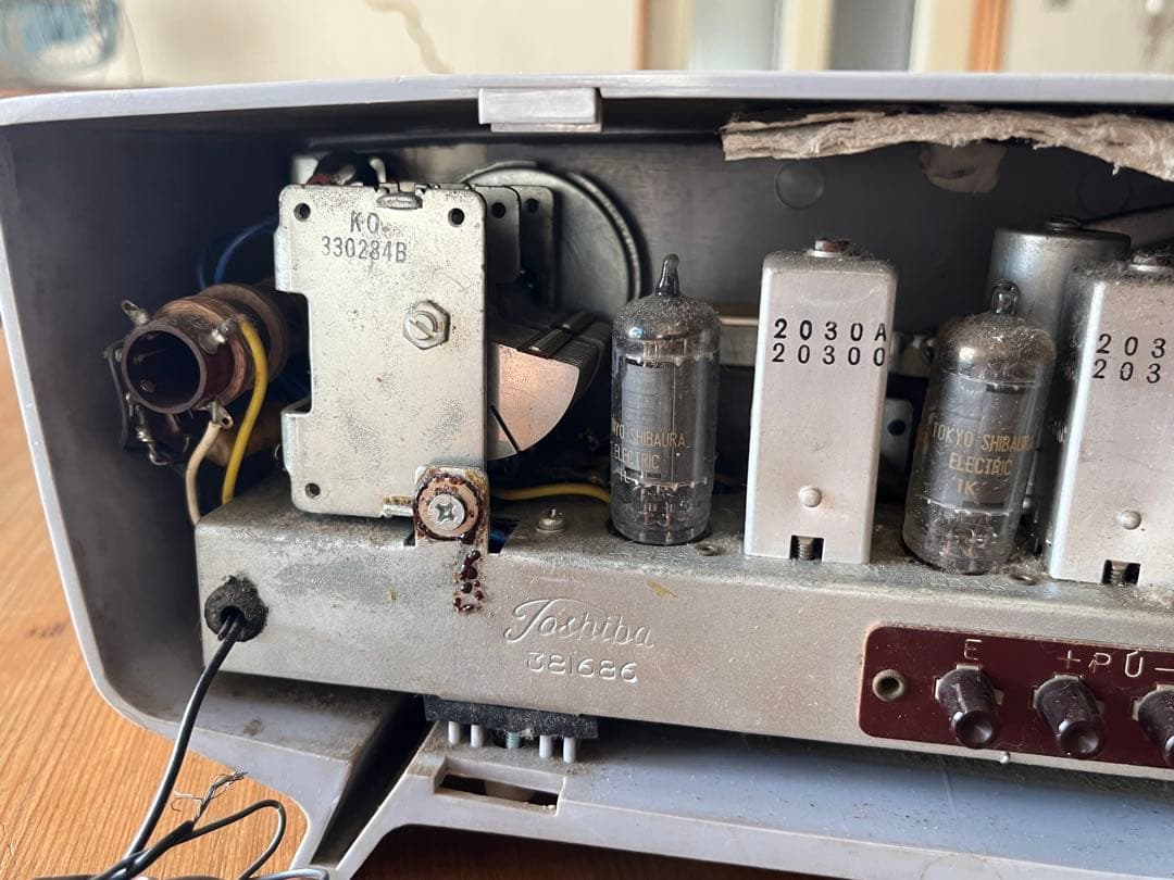 東芝ラジオかなりやOS 実働 /真空管ラジオ昭和Toshiba