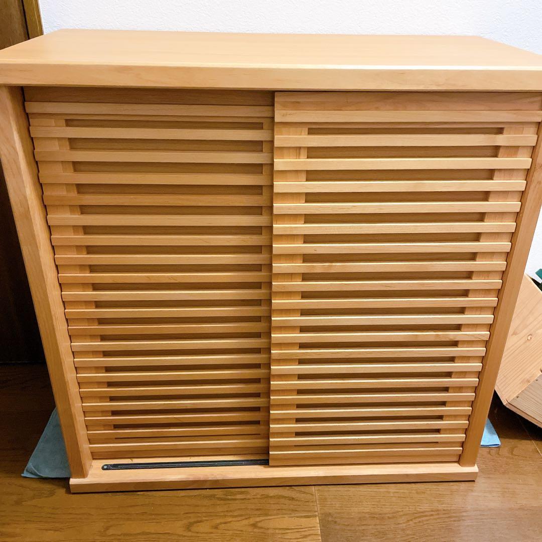 シューズボックス　靴箱　ルーバー　おしゃれ　棚板可動　※出品2月8日まで