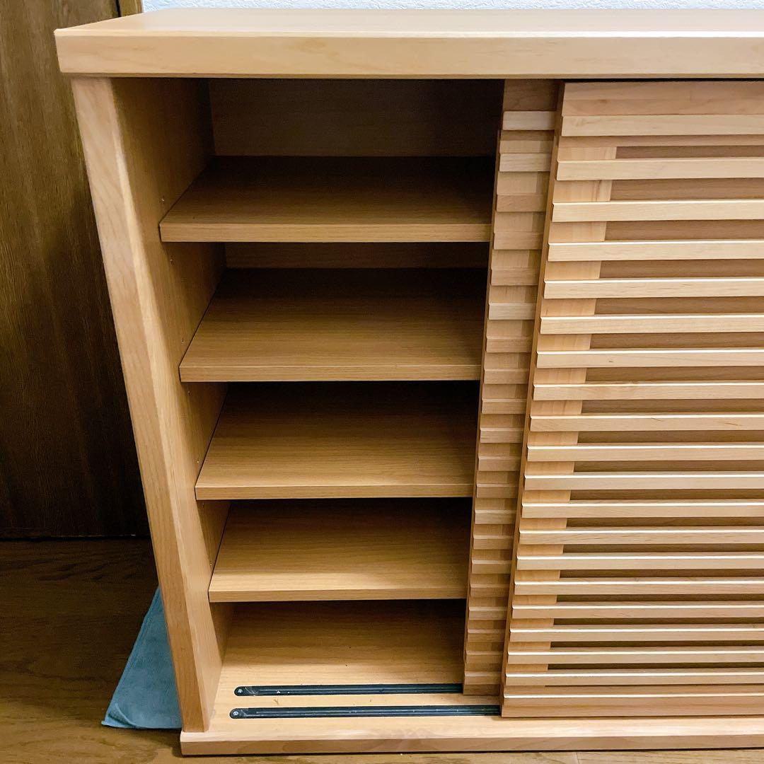 シューズボックス　靴箱　ルーバー　おしゃれ　棚板可動　※出品2月8日まで